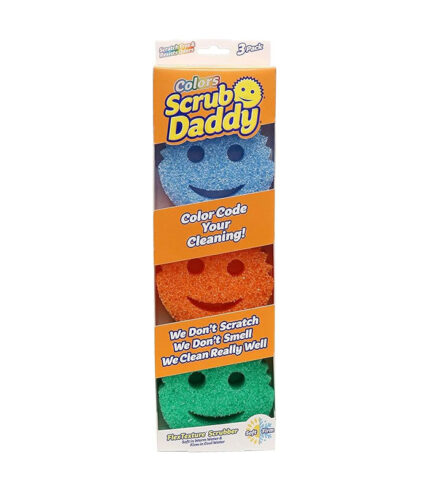 Scrub Daddy Color Sponges – Non-Scratch, Odour Resistant